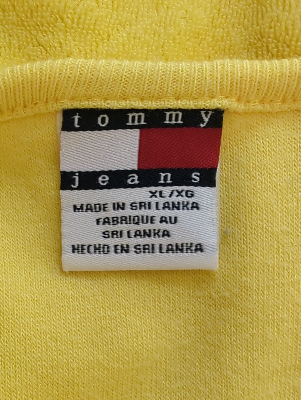 Tommy Girl Hilfiger Canary Yellow Terry Cloth Tie-Shoulder Tank Top - Picture 2 of 8